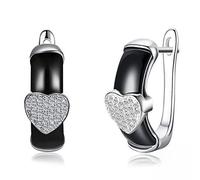 SXSWCH Boucles d'oreilles en zircone cubique complète pour Les Femmes en céramique Boucle d'oreille Bijoux