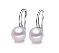 SXSWCH Boucles d'oreilles perlées naturelles en eau douce chaussures à talons hauts à talons à talons 925 bijoux en argent sterling pour femmes fille