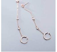 SXSWCH Boucles d'oreilles pour Femmes, S925 Boucles d'oreilles Cercle de tempérament sucré Feme