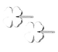 SXSWCH Boucles d'oreilles pour Femmes, S925 Boucles d'oreilles Femelles Femelles Fashion coréenne Petites Boucles d'oreilles Fleurs Brillantes Simples Art féminin Une Paire