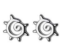 SXSWCH Boucles d'oreilles pour Femmes, S925 Boucles d'oreilles féminines Style d'art coréen Hollow Petites Boucles d'oreilles Mini Boucles d'oreilles