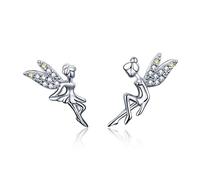 SXSWCH Boucles d'oreilles réelles Boucles d'oreilles de Cerceau de cœur asymétrique pour Les Femmes-Oreilles Cadeaux