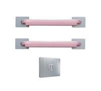 SXSWCH Étagères flottantes Rack de Serviettes Simples de Salle de Bain, étagère de Cuisine, Pantoufles de Salle de Douche, Installation sans Punch (Couleur: Rose, Taille: Paquet de 2) (Style rose1)