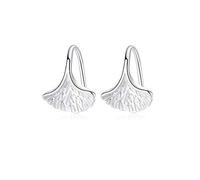 SXSWCH Ginko Leaf Drop Boucles pour femmes S925 Silver Silver Perced Ear Mode minimaliste simple mignon ginkgo feuille courte courte étouffe