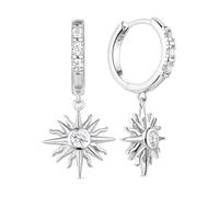 SXSWCH Hypoallernic 18K Gold plaquée géométrique géométrique Cubique Zircone Boucles d'oreilles, Bohemian Retro Wedding & Everyday Bijoux (blanc/jaune/deux tons)