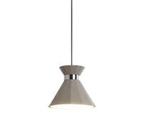 SXSWCH Lampe à tête Unique à tête Simple Installation d'artiste de Lustre Minimaliste de l'éclairage des Lampes Gris Naturelles E27 / E26 Assaleurs Fixes de Plafond de Plafond pour Chambre à