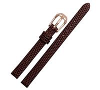SXSWCH Lézard Imprimé CowHide en cuir Bande de montre en cuir pour dames Remplacement Watch blanc rouge ultra-mince 6 8 10 12 14 16 mm