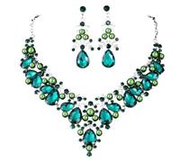 SXSWCH Nouveau 2026 Boucles d'oreilles de collier de perle de luxe Ensemble de boucles d'oreilles en cristal exagéré de la femme