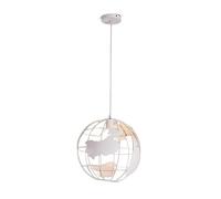 SXSWCH Pendre en métal Restaurant Minimal Lustre à Trois timeurs d'éclairage créatif à la tête Black sphérique Creux Coussin à Lampe à Lampe à Lampe E27 Lumières de Hauteur réglables pour la Vie