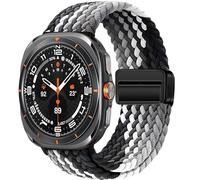 SXSWCH Pour Samsung Galaxy Watch Ultra Strap 47 mm Accessoires Magnétique Bracelet de sport tressé en nylon Correa pour Galaxy Watch 7 Ultra Watch Bands