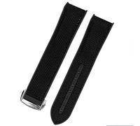 SXSWCH Regarder Bracelet pour Omega 300 Seamaster 600 Planet Ocean pliing boucle de boucle en silicone en nylon accessoires de montée