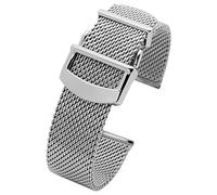 SXSWCH Regarder le bracelet pour IWC Portuyser W391012 Série Men de bracelet Milan en acier inoxydable 20 mm 22 mm Broupes de bande de surveillance (couleur: argent, taille: 22 mm pas de logo)