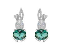 SXSWCH Rhinestone Rabbit Stud Oreads pour femmes filles hypoallergéniques mignons en cristal naissance de naissance
