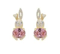 SXSWCH Rhinestone Rabbit Stud Oreads pour femmes filles hypoallergéniques mignons en cristal naissance de naissance