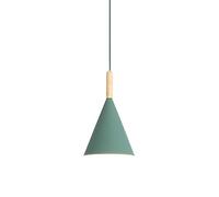 SXSWCH Single Head Pendants Light Nordic Style Couleur Couleur de Plafond Métal Éclairage de Plafond réglable Éclairage de Base en Bois pour la Salle à Coucher de la Chambre à Coucher de l'îlot de