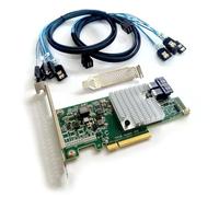 SXTAIGOOD 9300-8I SAS3008 12Gbps SATA/SAS 8 Ports HBA IT Mode ZFS FreeNAS unRAID + 2 câbles SATA SFF-8643