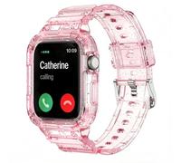 SXTDDSP Compatible avec les bracelets transparents Apple Watch 49 mm, 46 mm, 45 mm, 44 mm, 42 mm, 41 mm, 40 mm, 38 mm pour homme et femme, étui de sport pour iWatch Ultra 3 2 1 Series 11 10 9 8 7 SE 6