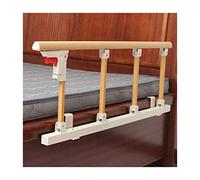 SXTYFBB Rail de lit Pliable pour Personnes âgées, Protection latérale de sécurité, poignée d'assistance, Barre de Pare-Chocs et Main Courante en Alliage d'aluminium à Grain de Bois Jaune d'hôpital
