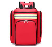 SXTYFBB Trousse de Premiers Secours, Sac d'urgence médicale, Design réfléchissant la Nuit, pour ambulanciers, infirmières, médecins Tactiques, Soins à Domicile, Rouge