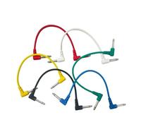 SXTYOPT Paquet De 6 Câbles Pour Guitare Avec Fiches À Angle Droit 1/4" Pour Basse Et Autres Instruments Kits Câbles Guitare