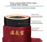 SXTYYH Boîte De Moxa for La Taille Les épaules Le Dos Boîte De Moxibustion Avec Housse En Velours Portable Filtre à Fumée Sac De Thérapie Outils De Moxibustion(5 sticks)