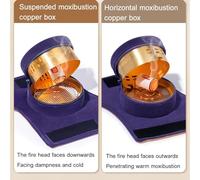 SXTYYH Boîte De Moxa for Les Genoux Kit De Boîte De Moxibustion for L'arthrite Et La Circulation Sanguine Conception Sans Fumée Avec Coussin Isolant Thermique Bâton De Moxa(2 copper boxes A)