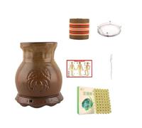 SXTYYH Boîte De Moxa Sans Fumée Boîte De Moxibustion Sable Violet Gua Sha Kit De Moxibustion for La Taille Cou Genoux Arthrite épaules Dos Avec Housse Anti-Brûlure(Medium 6-piece set)