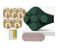 SXTYYH Boîte De Moxibustion, Boîte De Moxa En Cuivre Sans Fumée Avec Housse En Tissu Respirant, Bâton De Moxa Portable for La Gestion De La Douleur 艾灸盒 Brûleur De Moxa(Copper Box)