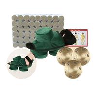 SXTYYH Boîte De Moxibustion Kit De Boîte for Les Pieds Boîte De Moxa Instrument De Fumigation Avec Housse En Tissu Boîte En Cuivre for Soulager La Douleur(Green Copper Box kit B)