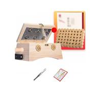 SXTYYH Boîte De Moxibustion Maison Bois Boîte De Moxa Contrôle De La Température Avec Poignée Taille Et Abdomen Bois Massif Instruments De Moxibustion(Kit 10)