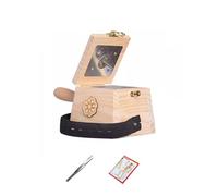 SXTYYH Boîte De Moxibustion Maison Bois Boîte De Moxa Contrôle De La Température Avec Poignée Taille Et Abdomen Bois Massif Instruments De Moxibustion(Kit 1)