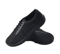 SXTYYH Chaussures Kung Fu for Hommes Et Femmes, Tai Chi Chaussures D'arts Martiaux Toile De Lin Tige Respirante Semelle Antidérapante éPaissie for Sports Confort Quotidien(40EU,Noir)