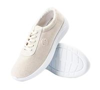 SXTYYH Chaussures Kung Fu for Hommes Et Femmes, Tai Chi Chaussures D'arts Martiaux Toile De Lin Tige Respirante Semelle Antidérapante éPaissie for Sports Confort Quotidien(44EU,Beige)