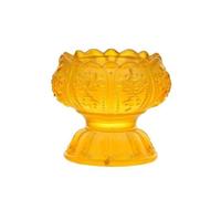 SXTYYH Élégant Verre Support Oeuf A La Coque for Petit-Déjeuner En Forme De Fleur Coquetier Oeuf for Table à Manger Repas Du Matin Fête Décoration De Table(Jaune)
