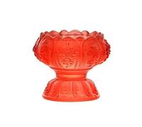 SXTYYH Élégant Verre Support Oeuf A La Coque for Petit-Déjeuner En Forme De Fleur Coquetier Oeuf for Table à Manger Repas Du Matin Fête Décoration De Table(Rouge)