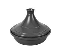 SXTYYH Fonte Pot En émail Maroc Tajine for La Cuisson Plat Tajine for Cuisinière Et Four, rehausse Le Goût for Une Qualité Digne D'un restaurant(Noir,24cm)