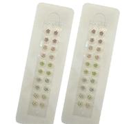 SXTYYH Forme De Fleur De Prunier Graines D'oreille Avec Graines En Acier Inoxydable Graine D'oreille D'acupuncture for Soulager Le Stress Et Détoxifier(40PCS)