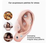 SXTYYH Graines D'oreille for Une Perte De Poids Holistique Graine D'oreille D'acupuncture for La Détoxification Du Corps Kit D'acupuncture for Oreilles Patchs for Oreilles(20pcs,D)