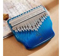 SXTYYH Kalimba 34 Touches Piano à Doigts En Bois Piano à Pouces Instrument De Musique Débutant Portable Avec Marteau D'accord, Couvre-Doigts Et Sac De Transport(34 tones-blue A)