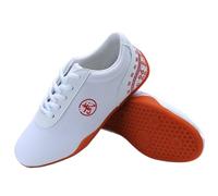 SXTYYH Kung Fu Chaussures De Tai Chi Souples Chaussures De Taekwondo for Karaté, Arts Martiaux Entraînement Pratique Et Activités Quotidiennes Chaussures En Toile(38EU,Blanc)