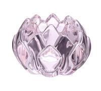 SXTYYH Moderne Cristal Verre En Forme De Fleur Coquetier Oeuf for œufs à La Coque Transparent Support Oeuf A La Coque Design élégant for Le Petit-Déjeuner(Pink)