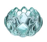 SXTYYH Moderne Cristal Verre En Forme De Fleur Coquetier Oeuf for œufs à La Coque Transparent Support Oeuf A La Coque Design élégant for Le Petit-Déjeuner(Bleu)