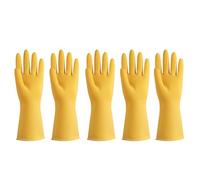 SXTYYH Réutilisables épais Gants en Caoutchouc 5 Paires Gants Menage Gants De Cuisine for La Vaisselle Gants De Nettoyage Gants Vaisselle(5 Pairs_XL)