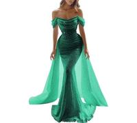 SXTYYH Robe Vietnamienne Ao Dai for Femmes Elégante été Longues Scène Traditionnel Costume Chinois Robe Cheongsam(L)