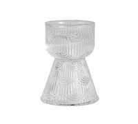 SXTYYH Style Médiéval Rétro Verre Coquetier Oeuf for œufs à La Coque Petit-Déjeuner élégant Support Oeuf A La Coque Vaisselle Moderne for La Maison Décoration(Clear)