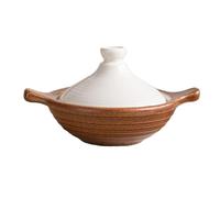 SXTYYH Tajine Avec Couvercle, Plat Tajine Marocain for La Cuisson Façonné à La Main Céramique Casserole for La Cuisson Lente De Viandes, Légumes(500ML)