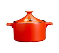 SXTYYH Tajine for La Cuisson Argile émaillée Faite à La Main Plat Tajine for Plats Marocains Savoureux, Couscous, Plat Marocain Et repas Sains, Cocotte(Rouge)