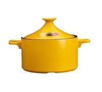 SXTYYH Tajine for La Cuisson Argile émaillée Faite à La Main Plat Tajine for Plats Marocains Savoureux, Couscous, Plat Marocain Et repas Sains, Cocotte(Jaune)
