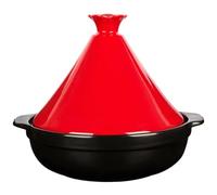 SXTYYH Tajine Marocain for La Cuisson Casserole En Céramique Plat Tajine for Mijoter, Braiser, Cuisine Traditionnelle Nord-Africaine(Rouge)