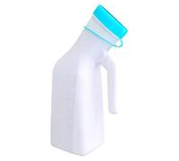 SXTYYH Urinoir Homme Anti-Débordement for Les Personnes âgées avec Couvercle Lumineux Portable Pistolet Urinoir Utilisation Nocturne, Bouteille De Pipi 1000ml Urinal(Bleu)
